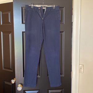 Like new Abercrombie and Fitch navy khakis in 30w 34 length.